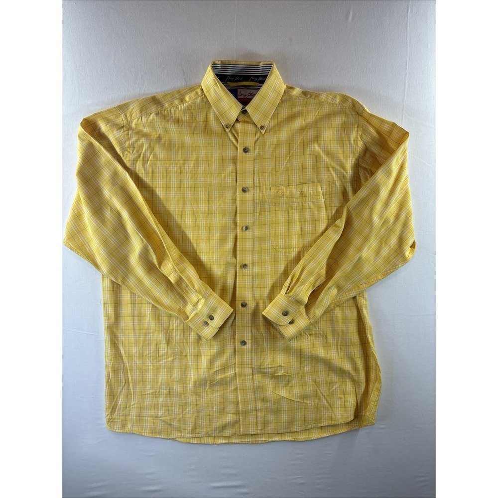 Wrangler George Strait‎ Collection Shirt Mens XXL  Yellow Long Sleeve Cowboy